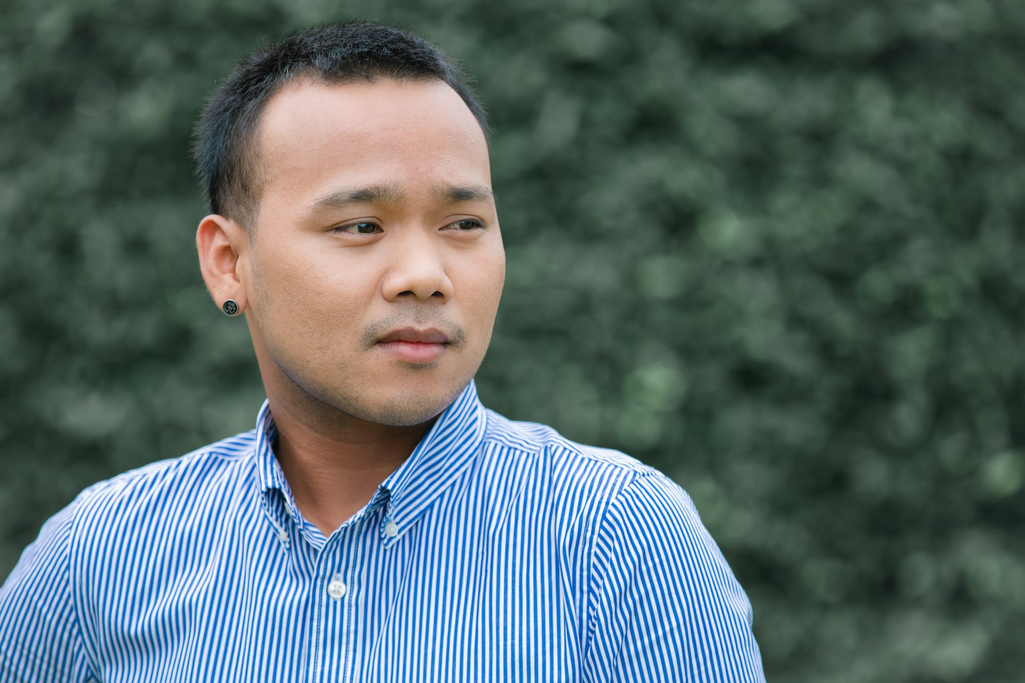 Young asian man living with AIDS